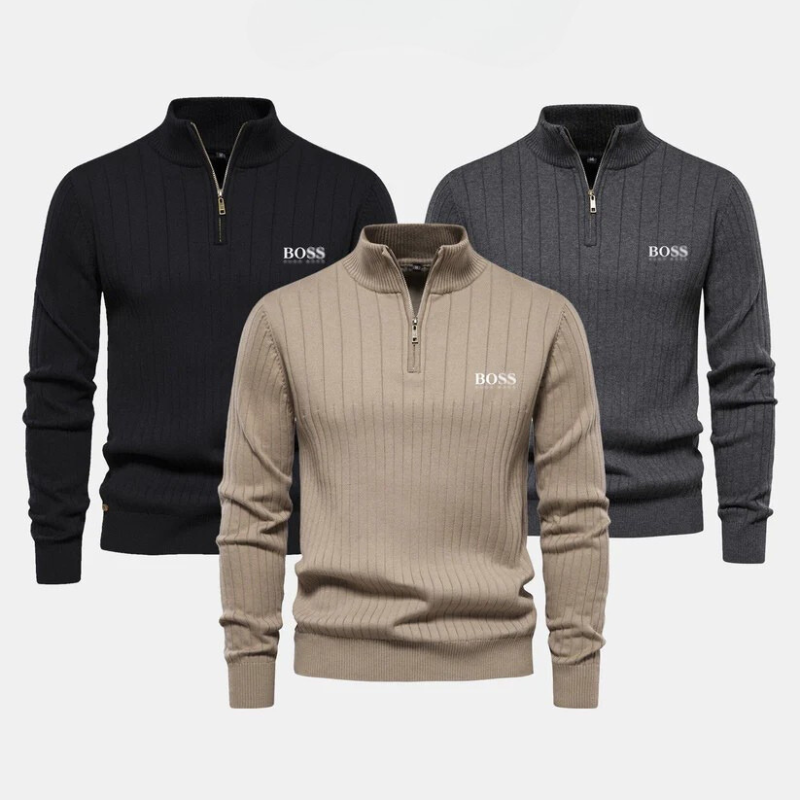 Essential Zip-Up Sweater Men's