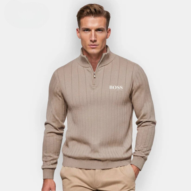 Essential Zip-Up Sweater Men's